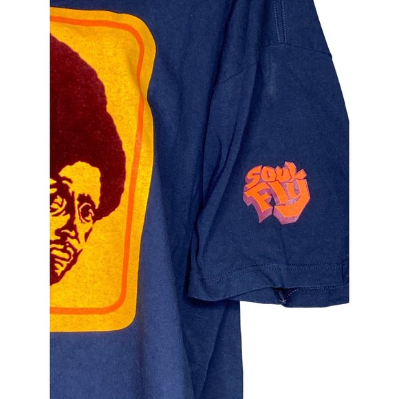 Vintage Soul Fly Reverb Afro Velvety Design X Large T-shirt - Picture 5 of 8